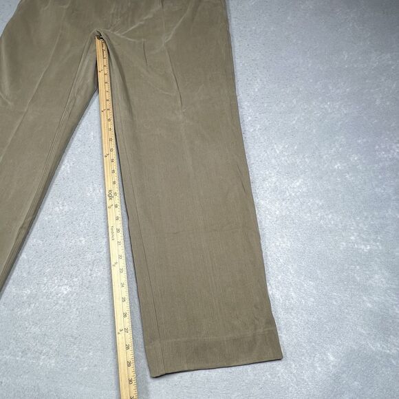 Tommy Bahama Pants Mens Size 36 Beige Silk Dress Pants Slacks Pleated Pockets me - Picture 6 of 12